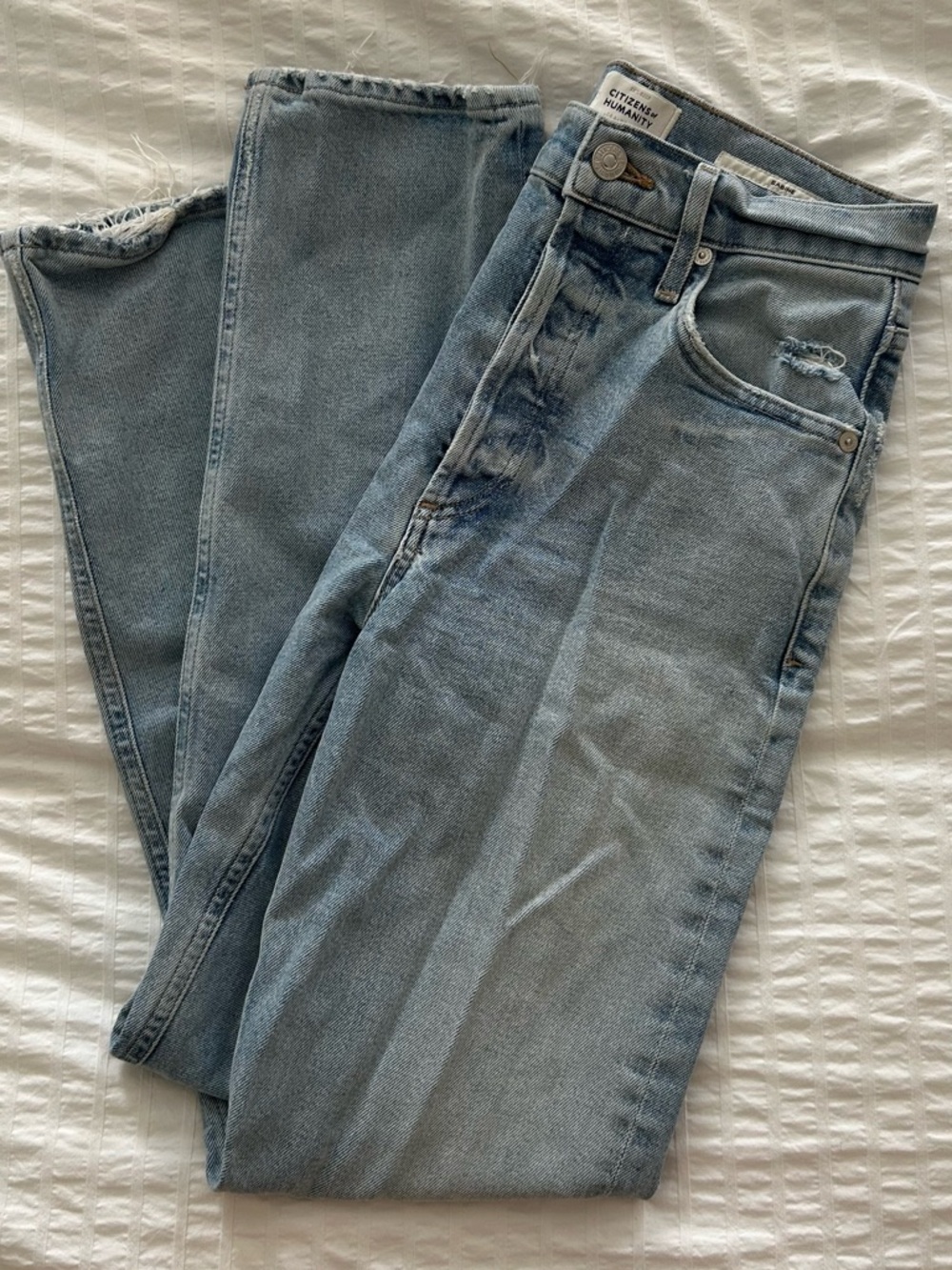 Sabine Light Blue Straight-Leg Women's Jeans